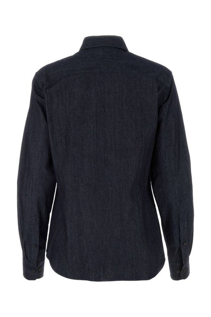 Dries Van Noten Women Denim Chowy Shirt by Luosophy