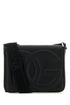 Dolce & Gabbana Men Black Leather Medium Dg Logo Crossbody Bag by Luosophy