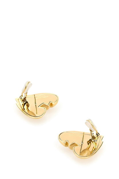 Amina Muaddi Women Heartbreaker Earring Gold Base by Luosophy
