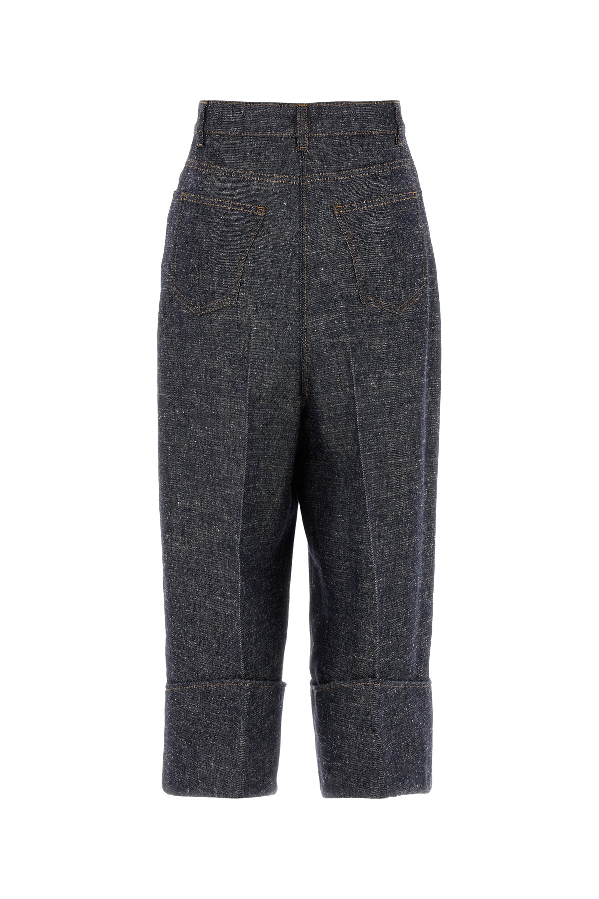 Givenchy Women Denim Blue Linen Blend Palazzo Pant by Luosophy
