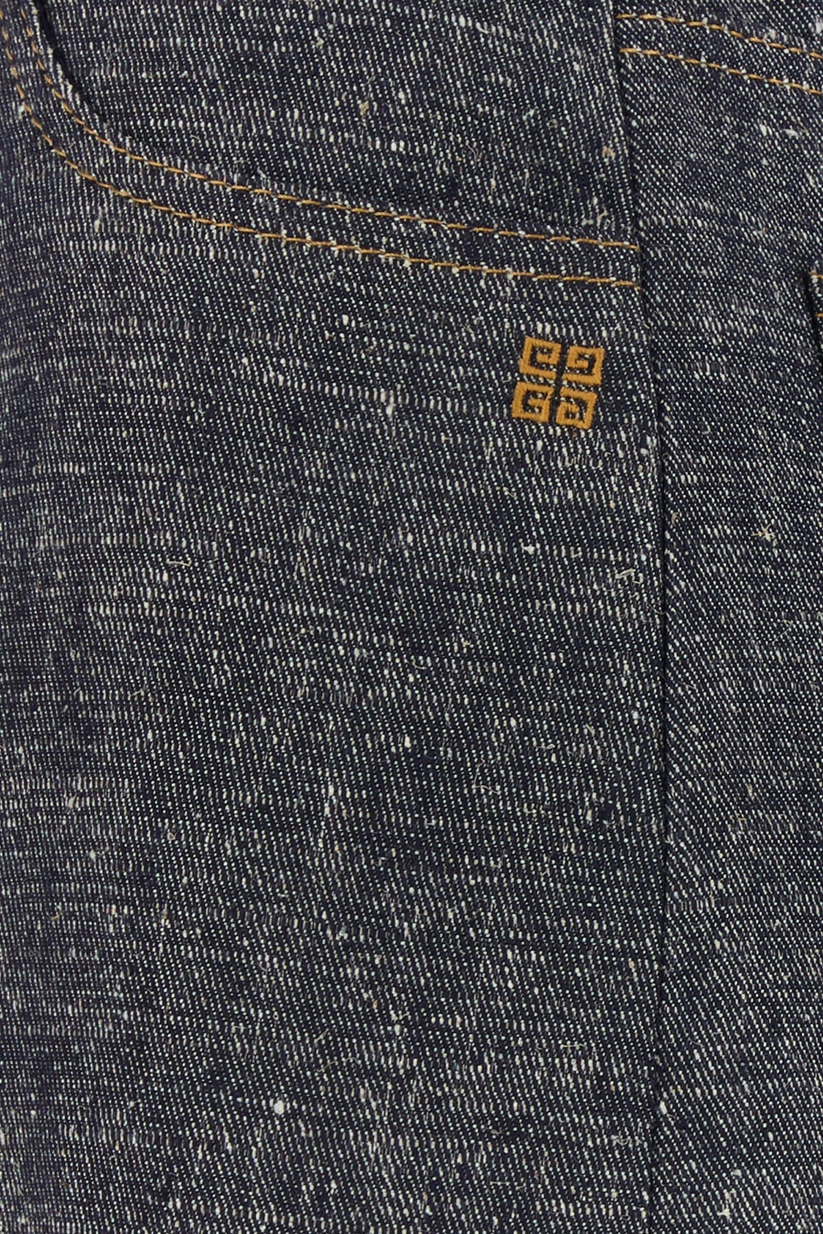 Givenchy Women Denim Blue Linen Blend Palazzo Pant by Luosophy