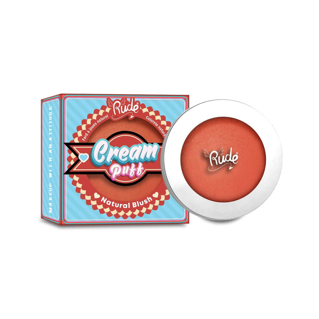RUDE Cream Puff Natural Blush - Fruit Tart - DestGlow