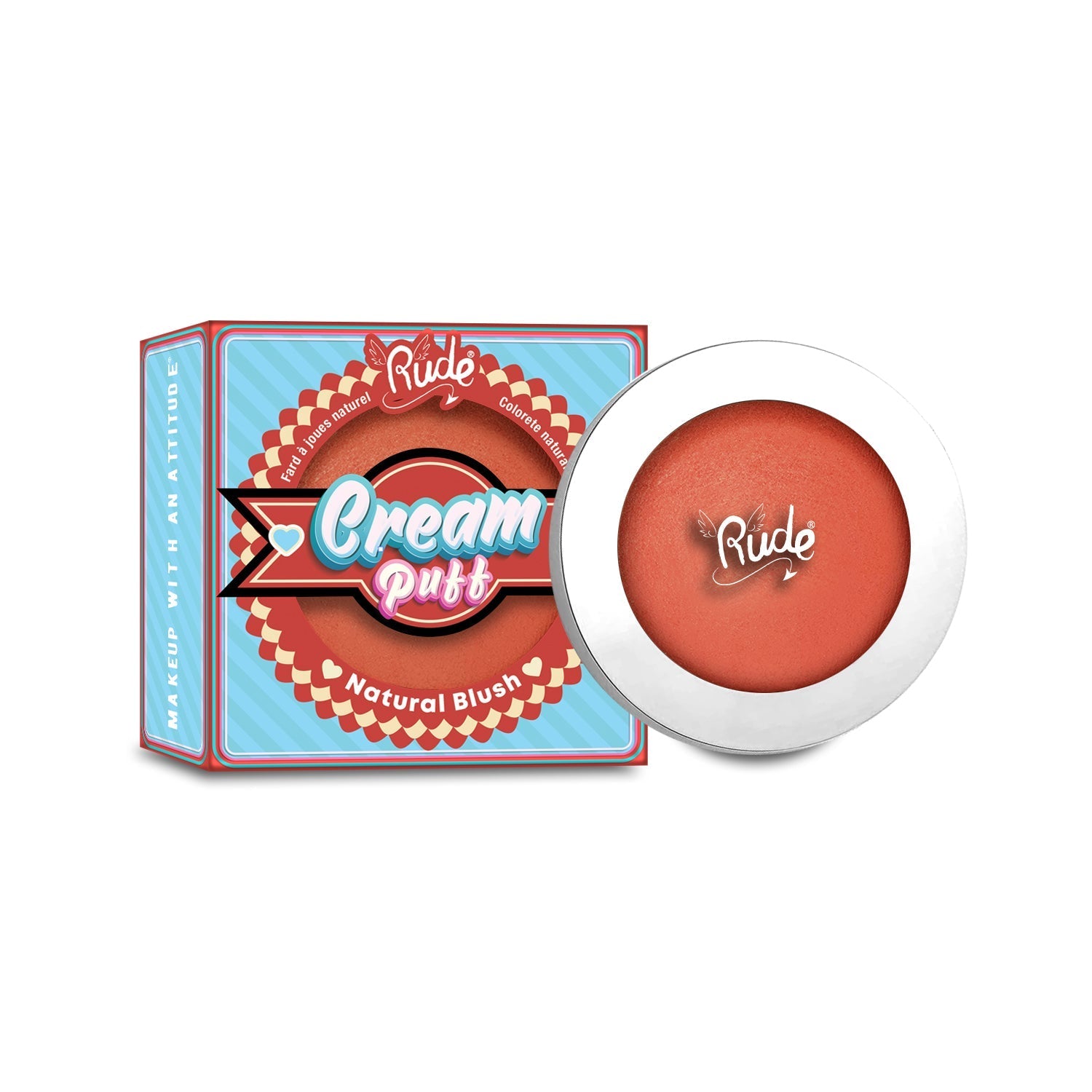 RUDE Cream Puff Natural Blush - Fruit Tart - DestGlow