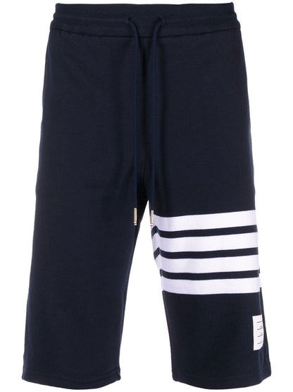 Thom Browne Men Classic Loopback 4-Bar Track Shorts by Luosophy
