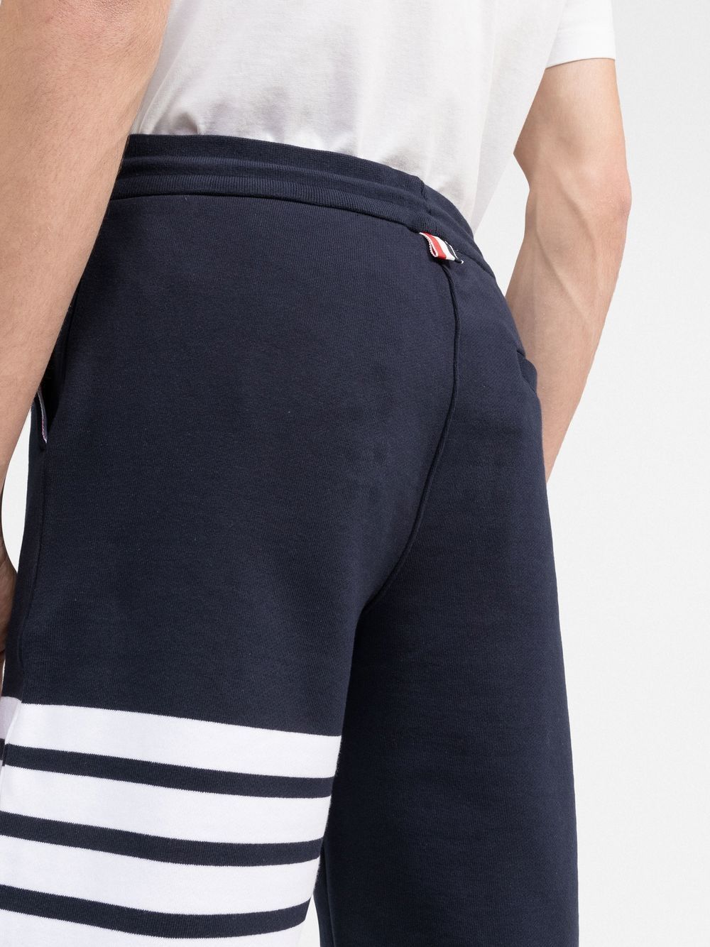 Thom Browne Men Classic Loopback 4-Bar Track Shorts by Luosophy