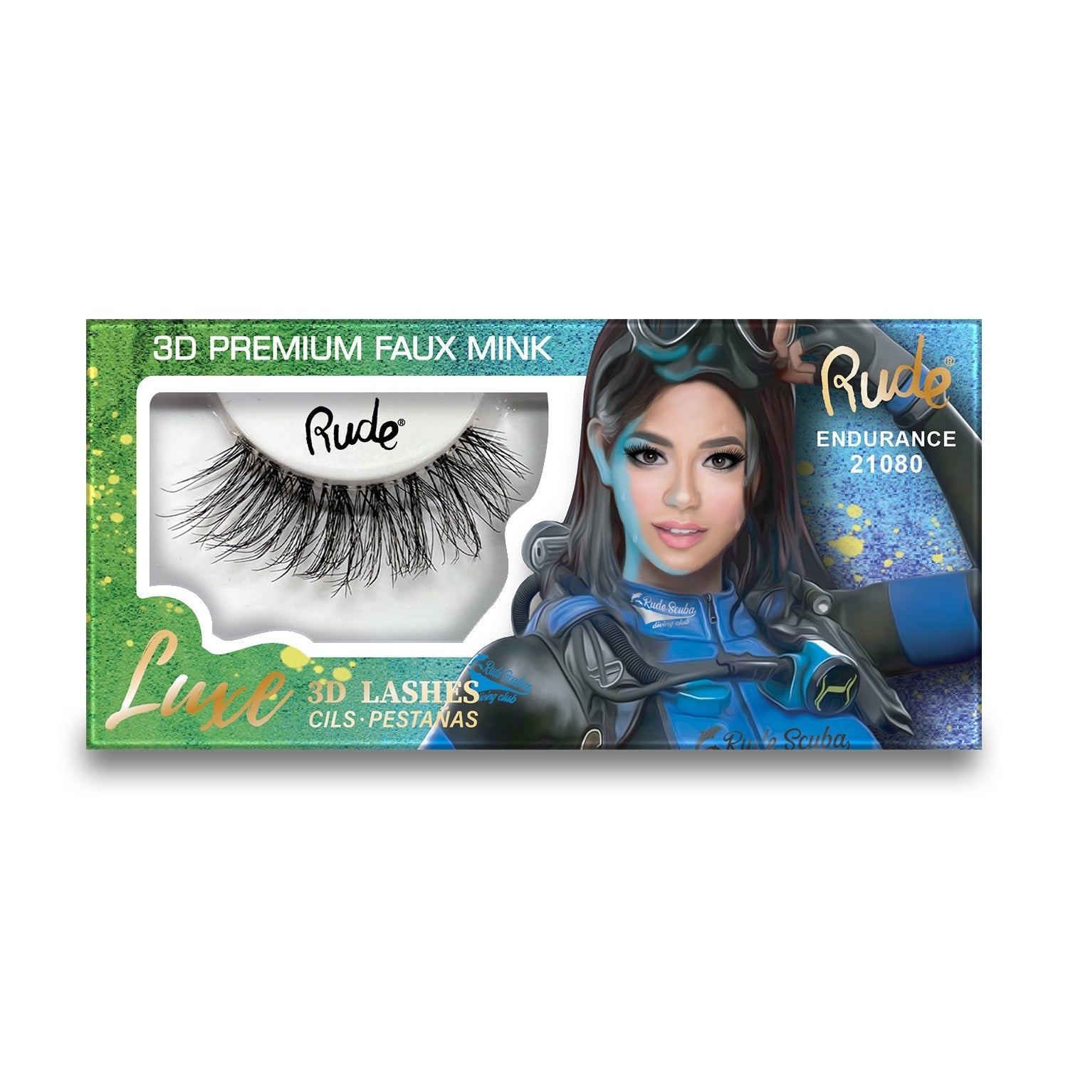 RUDE Luxe 3D Premium Faux Mink Lashes - Endurance - DestGlow