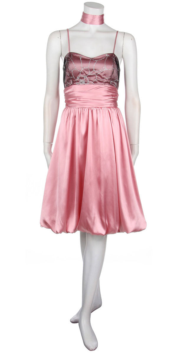 CLEARANCE - Juliet 2117 Short Knee Length Bubble Skirt Semi-Formal Dress by DiscountDressShop