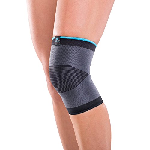 DonJoy Advantage DA161KS01-BLK-L Slip-on Elastic Knee Sleeve For Sprains, Strains, Swelling, Soreness, Arthritis, Easy To Apply Stretch Elastic With Expansion Panels, Black, Small Fits 13" To 14" by Pasteur Pharmacy