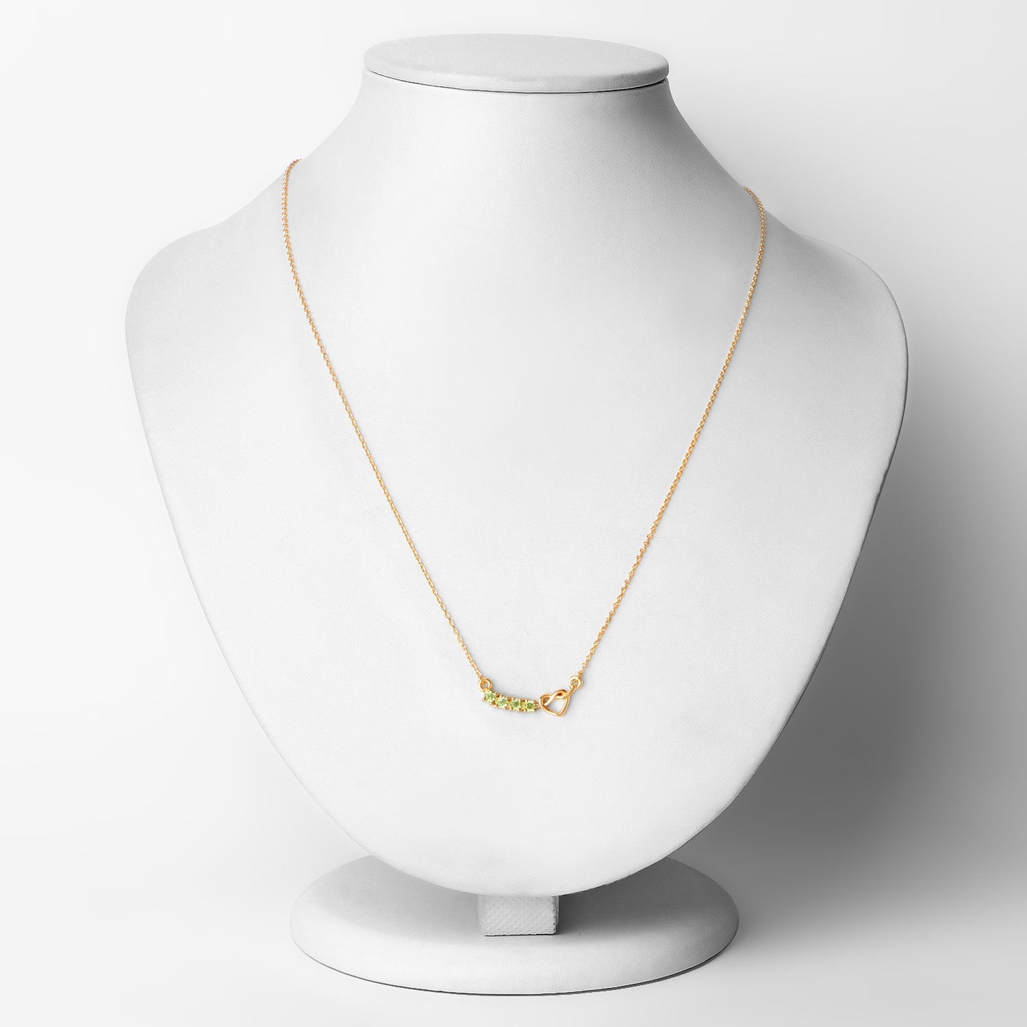 0.28 Carat Genuine Peridot .925 Sterling Silver Necklace by Bids.com
