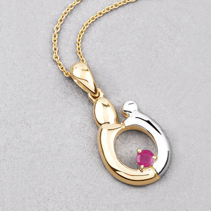 0.20 Carat Genuine Ruby .925 Sterling Silver Pendant by Bids.com