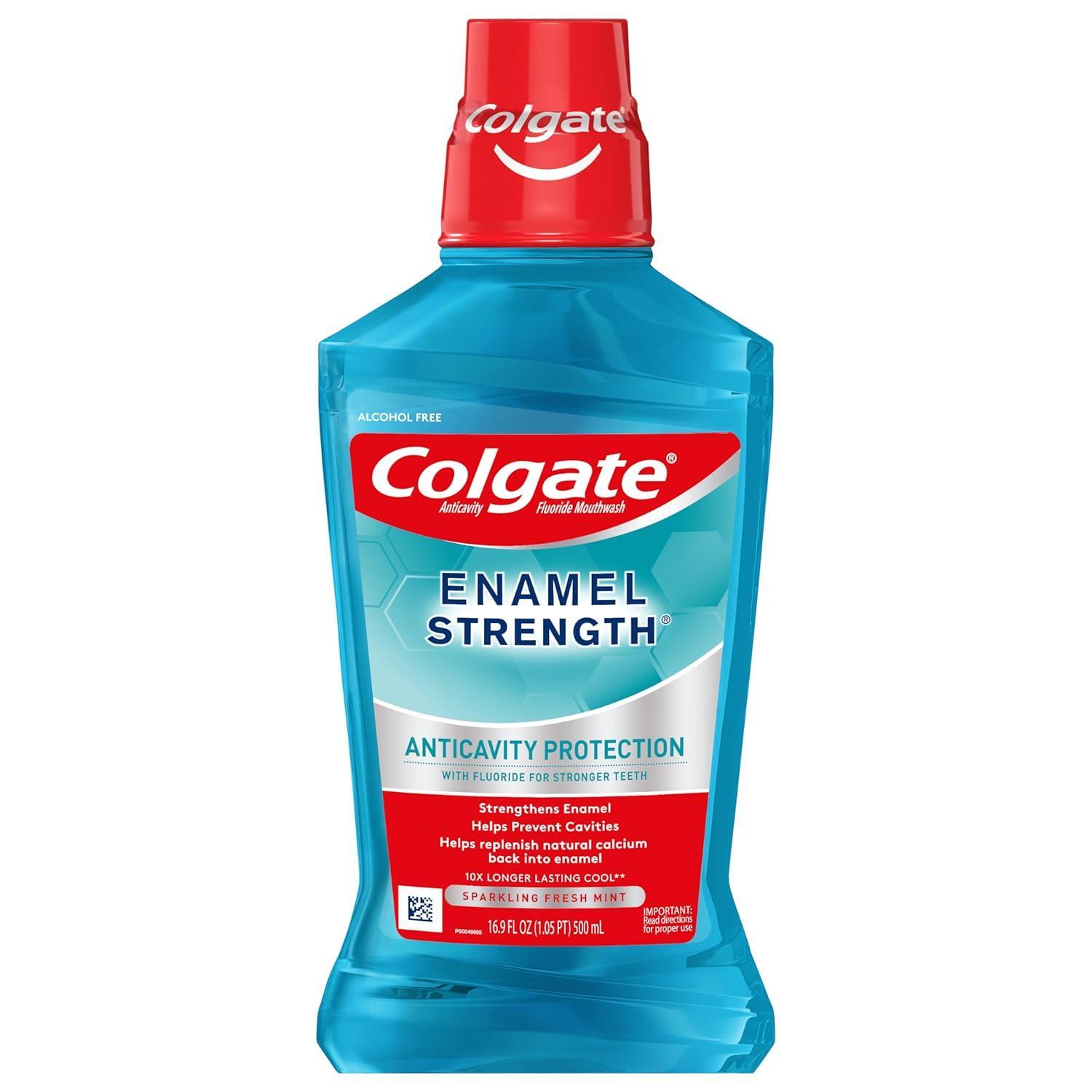 Colgate Enamel Health Anticavity Fluoride Mouthwash, Sparkling Fresh Mint, 16.9 Fl Oz by Pasteur Pharmacy