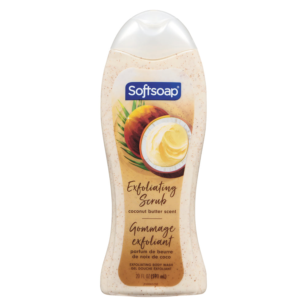Softsoap Body Wash, Coconut Butter Scrub - 20 Fl Oz - DestGlow