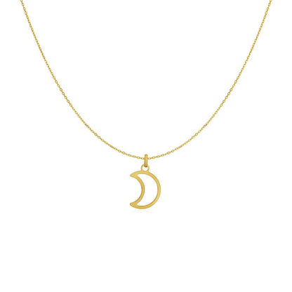 14k Yellow Gold Necklace with Moon by Bids.com