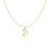 14k Yellow Gold Necklace with Moon by Bids.com