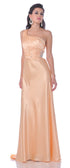 CLEARANCE - Cinderella Divine 2145 Long Dress Satin One Shoulder Rhinestone (Size 4, 8) by DiscountDressShop