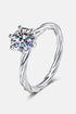 1 Carat Brilliant Round Cut Sparkala™ 6-Prong Twisted Ring - DestGlow