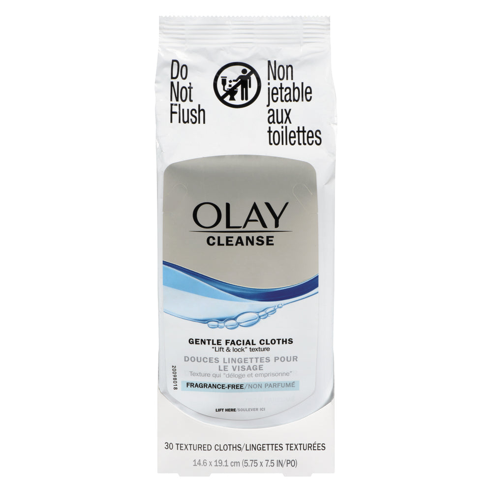Olay Cleanse Gentle Facial Cloths, Fragrance Free by Pasteur Pharmacy