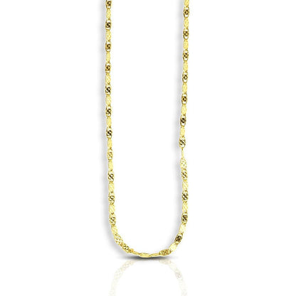 14k Yellow Gold Sparkle Valentino Chain (1.70 mm)  DestGlow