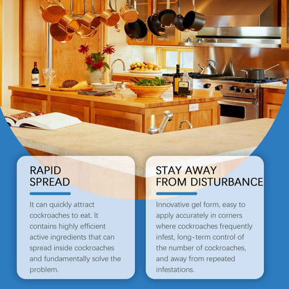 MoonSpry Cockroach Bait Gel Indoor Home Kitchen Cockroach Bait