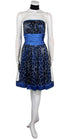 CLEARANCE - Juliet 2170 Knee Length Strapless Mesh Overlay Dress by DiscountDressShop