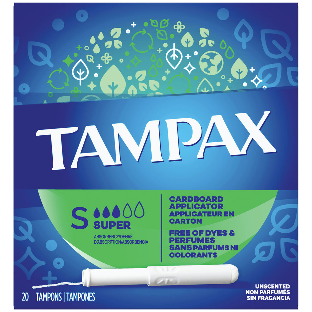 Tampax Cardboard Applicator Super Absorbency Tampons by Pasteur Pharmacy