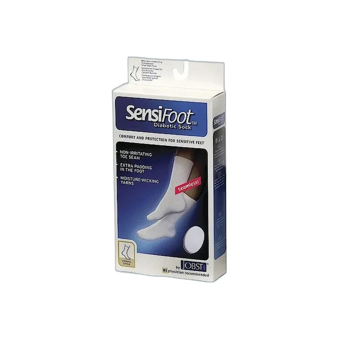 Jobst Sensifoot Closed Toe Crew Socks by Pasteur Pharmacy