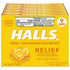 Halls Relief Honey Lemon Cough Drops - 9 Drop Stick