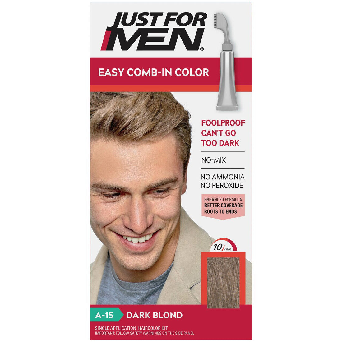 Just For Men Autostop Easy No-Mix Hair Color, Dark Blond A-15 by Pasteur Pharmacy