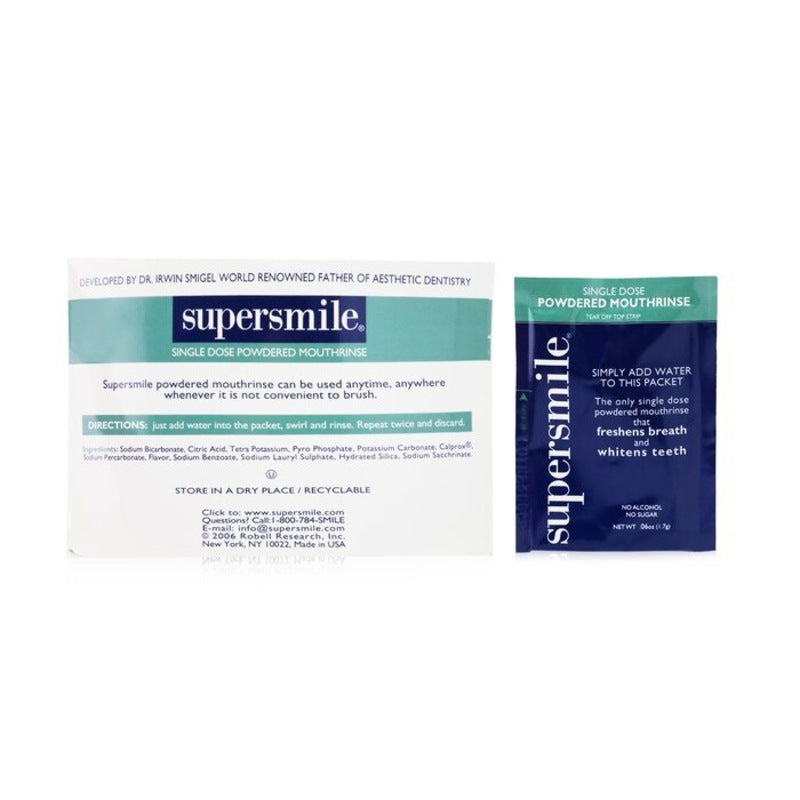 Supersmile Single Dose Powdered Mouthrinse (No Alcohol/Sugar) by Pasteur Pharmacy