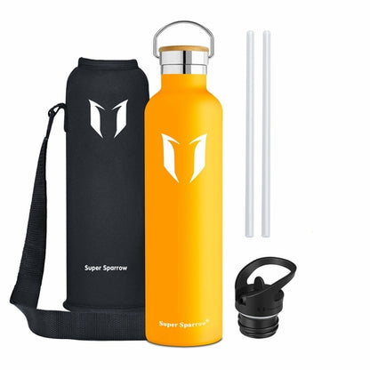 Insulated Stainless Steel Water Bottle 32oz - Double Wall Vacuum Insulated, BPA Free, Leak Proof