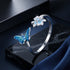 925 Sterling Silver Opal Nanometer Stone Plated Platinum Ring by Bids.com