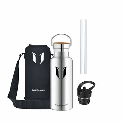 Insulated Stainless Steel Water Bottle - 17oz/500ml Double Wall Vacuum Flask