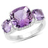 5.85 Carat Genuine Pink Amethyst and White Topaz .925 Sterling Silver Ring by Bids.com