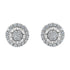 Sterling Silver Diamond Cluster Earrings (1 cttw, I-J Color, I2-I3 Clarity) by Bids.com