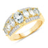 1.93 Carat Genuine Aquamarine and White Diamond .925 Sterling Silver Ring  DestGlow