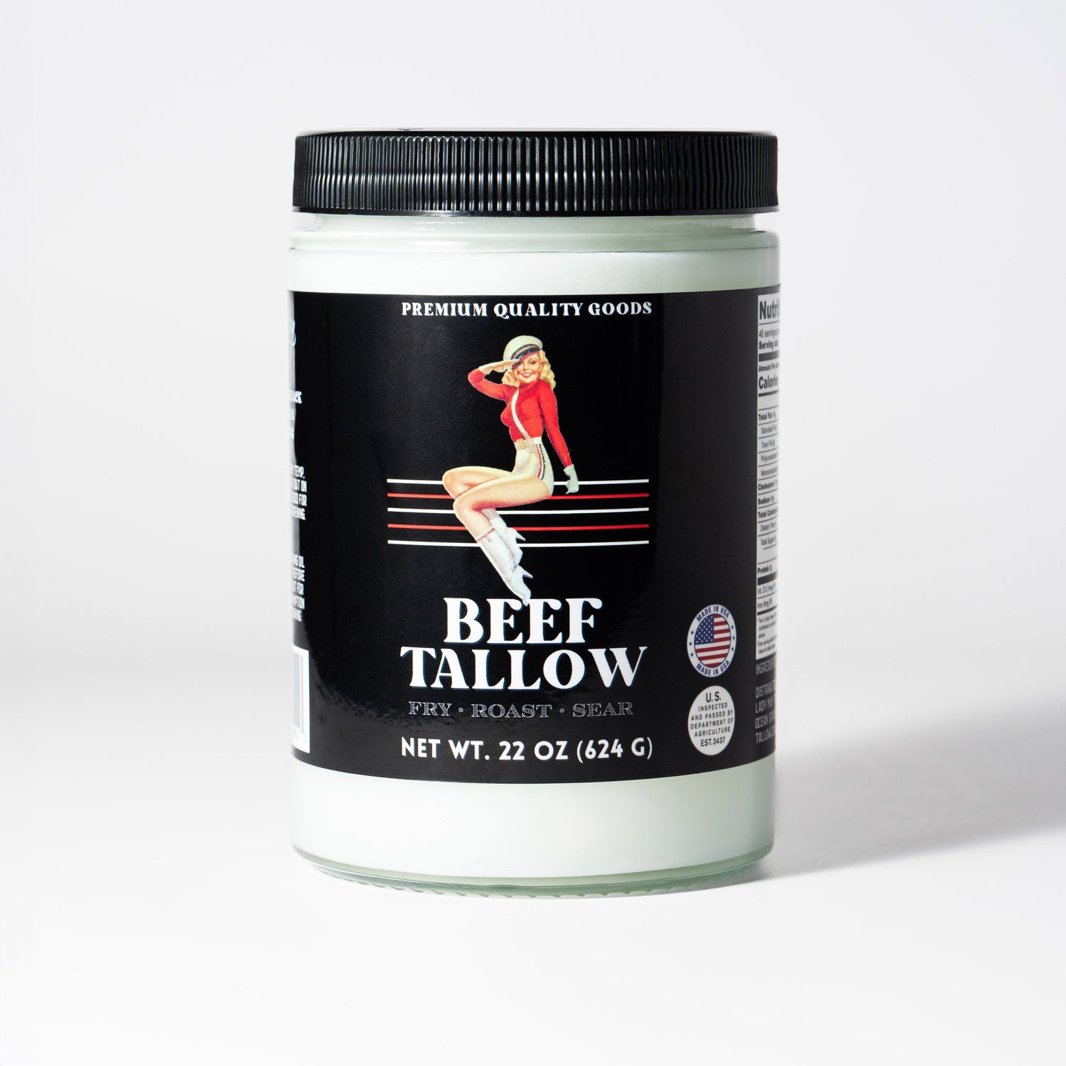 22oz Premium Grass-Fed Beef Tallow | Restaurant-Proven Cooking Fat | Seed Oil-Free