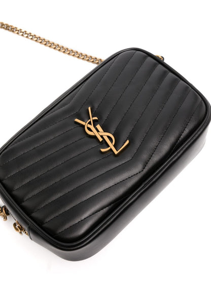 Saint Laurent Women Mini Lou In Quilted Leather by Luosophy