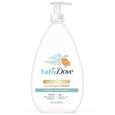 Baby Dove Sensitive Moisture Fragrance Free Lotion 4-20 Fl. Oz. Pumps