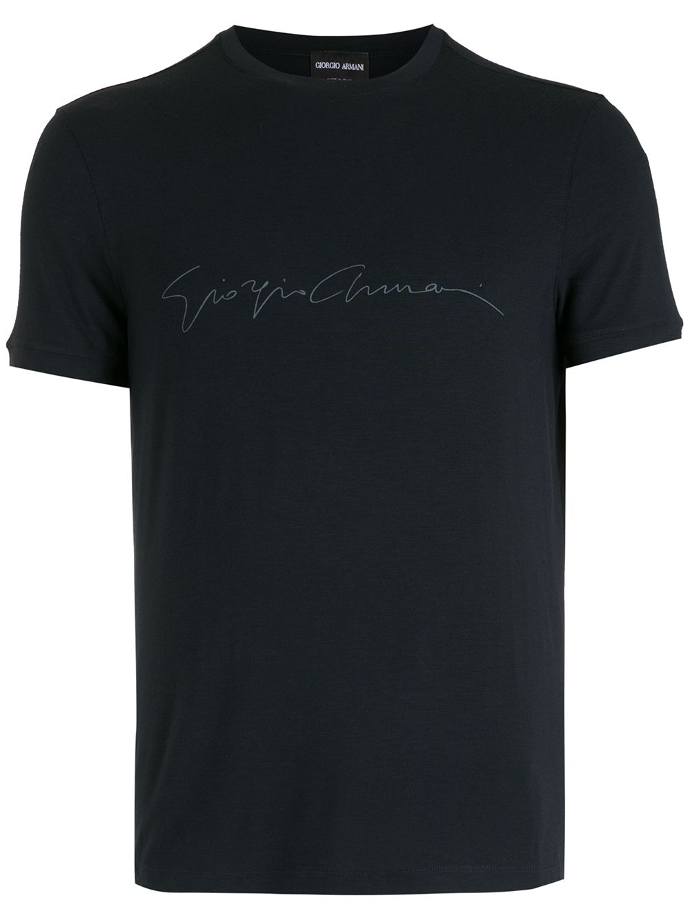 Giorgio Armani Men Asv Stretch-Viscose T-Shirt With Signature Logo by Luosophy