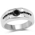 0.74 Carat Genuine Black Diamond .925 Sterling Silver Ring by Bids.com
