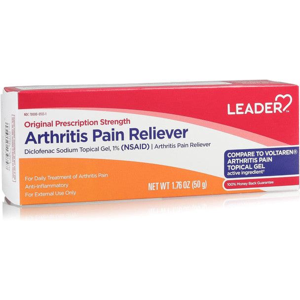 Leader Arthritis Pain Reliever 1% Topical Gel, 1.76 Oz by Pasteur Pharmacy