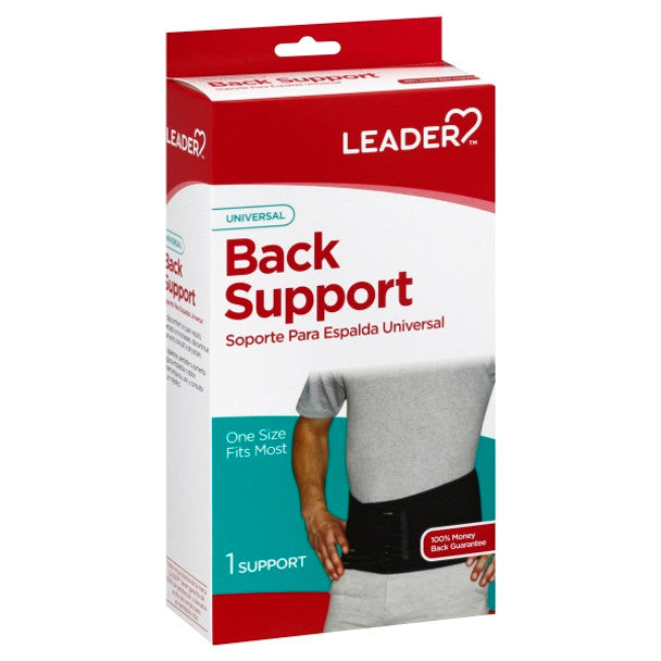 Leader Back Support, Elastic, One Size Fits Most by Pasteur Pharmacy
