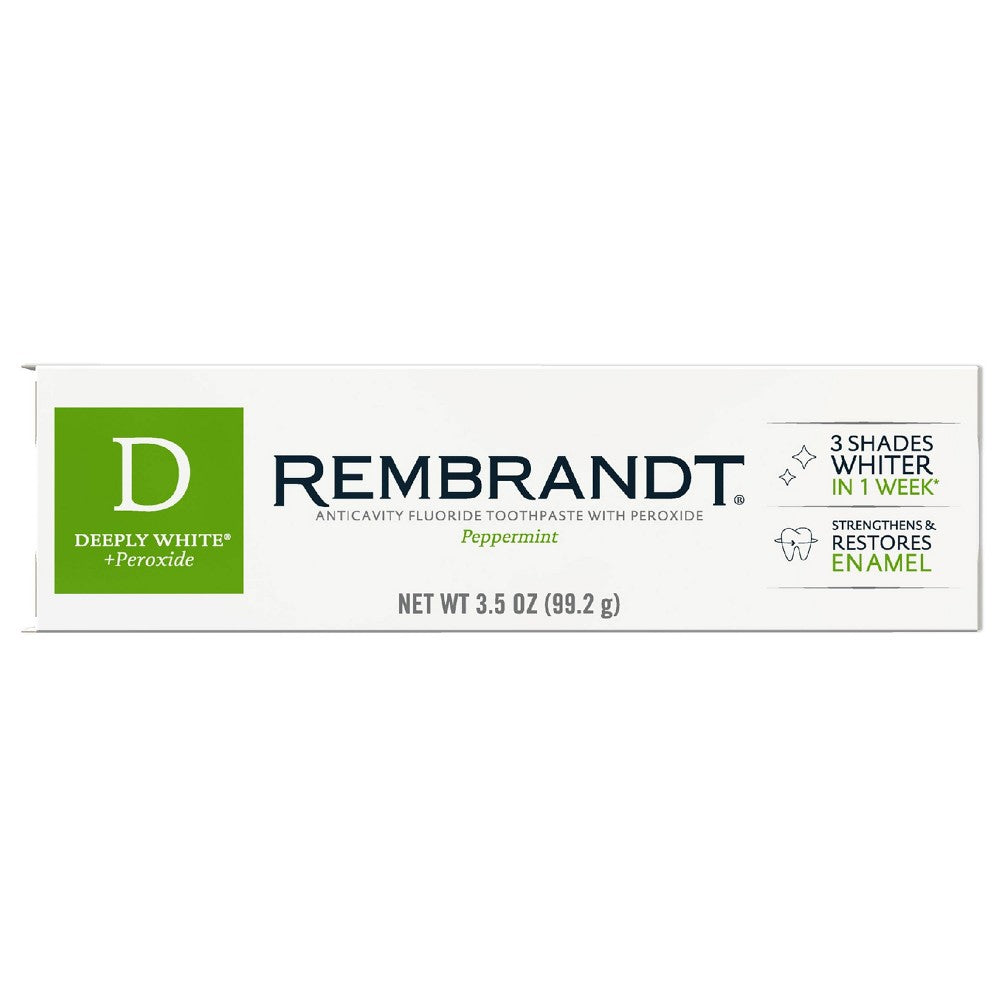 Rembrandt Deeply White &amp; Peroxide Whitening Toothpaste - Peppermint by Pasteur Pharmacy