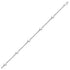 14k White Gold Anklet with Puffed Heart Design by Bids.com