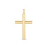 14k Yellow Gold High Polish Classic Cross Pendant  DestGlow