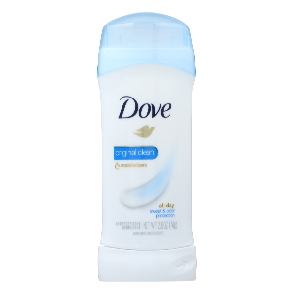 Dove Invisible Solid Antiperspirant Deodorant Stick Original Clean, 2.6 Oz by Pasteur Pharmacy