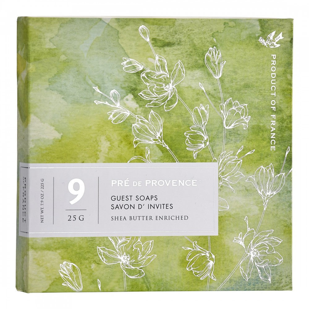 Pre de Provence Luxury Guest Soap Gift Set Of 9 - Green by Pasteur Pharmacy