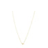 14k Yellow Gold Pearl Evil Eye Necklace  DestGlow