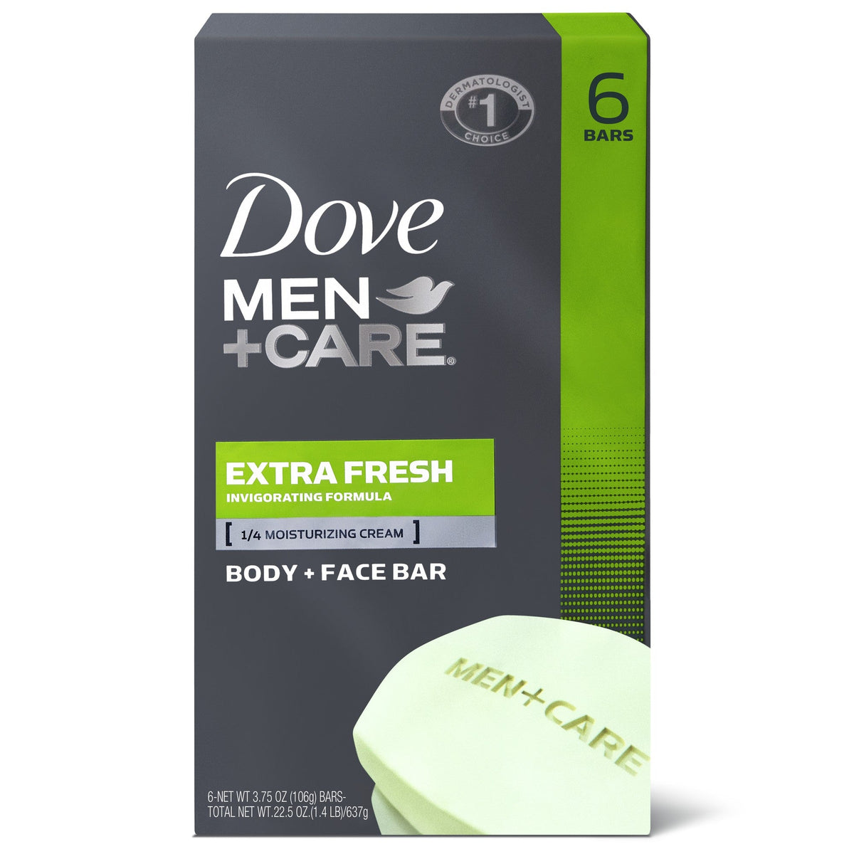 Dove Men+Care Extra Fresh Bar Soap for Men (6 x 3.75oz)  DestGlow