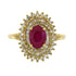 Genuine 2.05ct Ruby Diamond Ring 10KT Yellow Gold by Bids.com